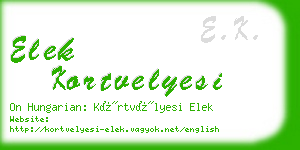 elek kortvelyesi business card